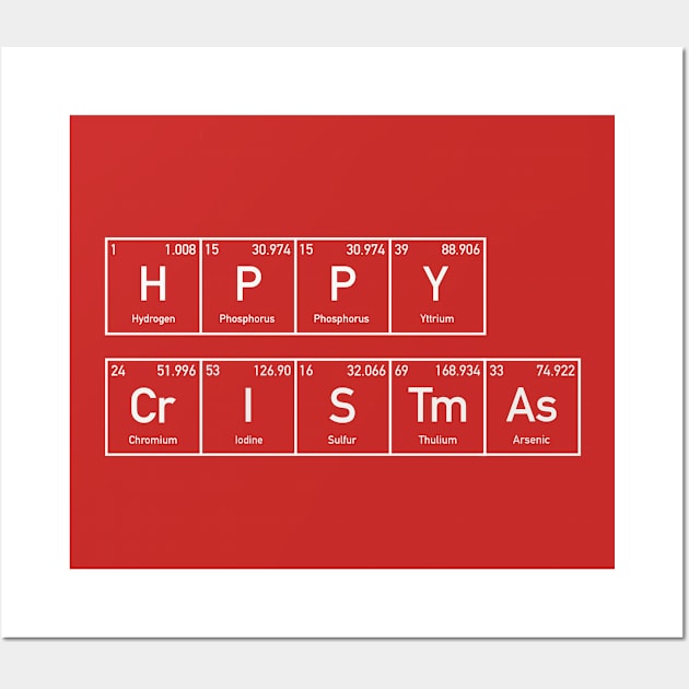 Elementary message: Happy Christmas Wall Art by Improgism 